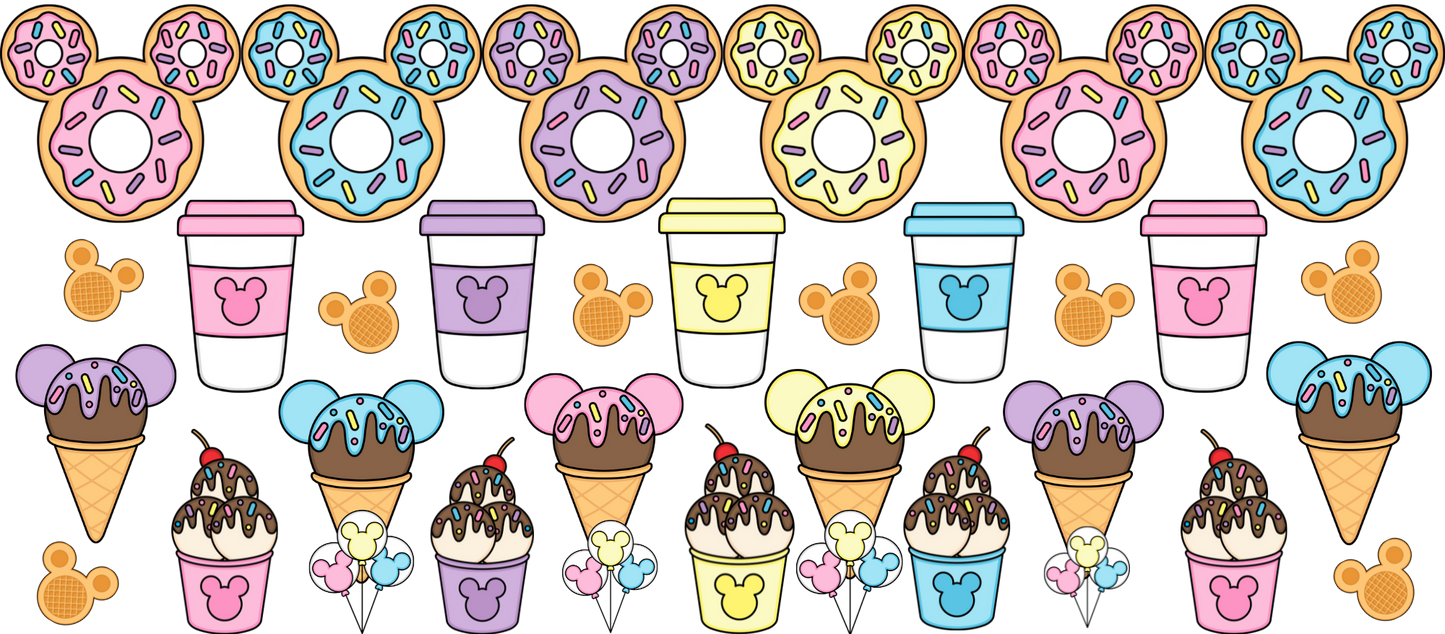 Snacks cup uv dtf wrap