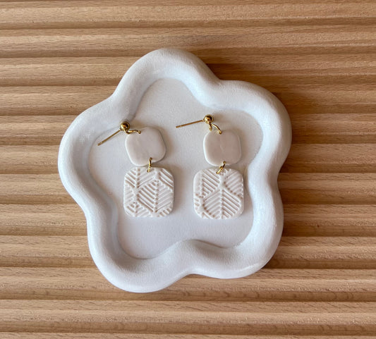 White Stella dangles