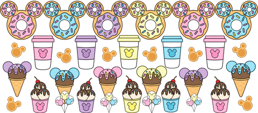 Snacks cup uv dtf wrap